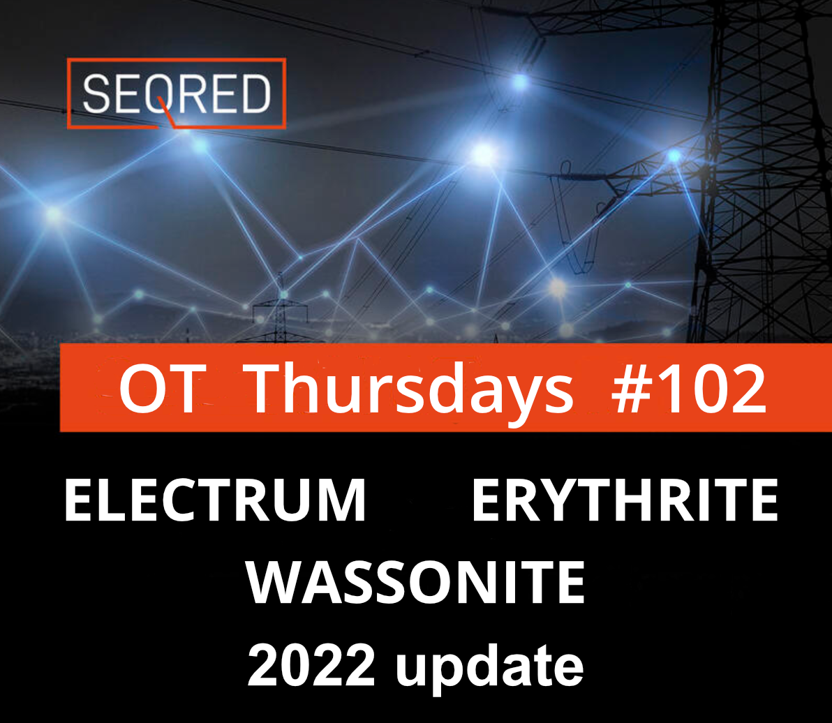 ELECTRUM, ERYTHRITE, WASSONITE 2022 update